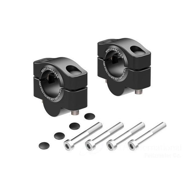 ヘプコ＆ベッカー ハンドルバーライザー 20mm（ブラック） HEPCO＆BECKER