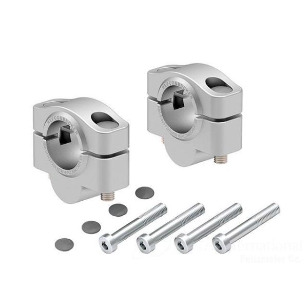 ヘプコ＆ベッカー ハンドルバーライザー 20mm（シルバー） HEPCO＆BECKER