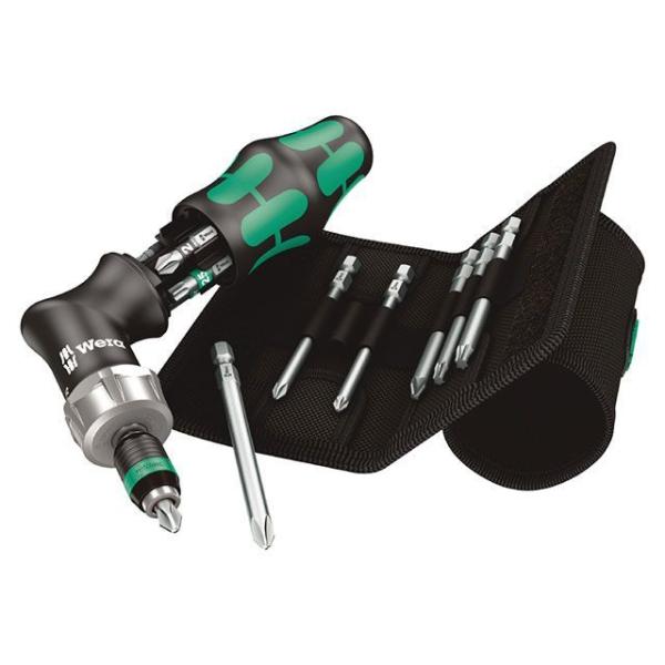 ヴェラ 051031 13点組 1/4HEX ラチェット式ドライバーハンドルビットセットポーチ付 W...