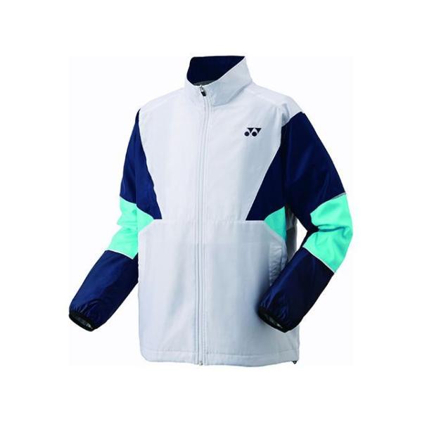 ヨネックス 70105 ユニ裏地付ウィンドウォーマーシャツ（ホワイト/ミント） サイズ XO YON...