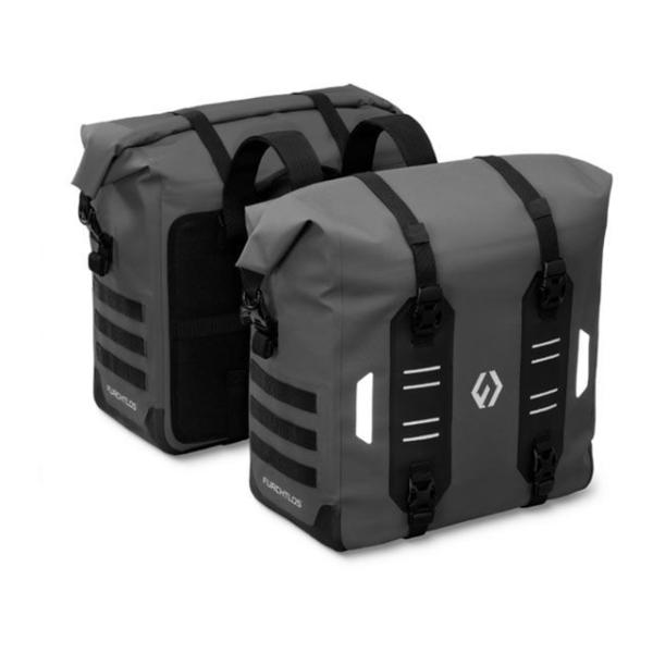 フルヒトロス エベレスト - 防水バッグ サイドバック 34L+34L（スレートグレイ） FURCH...