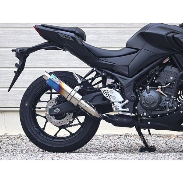 ダブルアールズ YZF-R3/MT-03 JMCA スリップオン S.O.Vショートチタンオーバル焼...