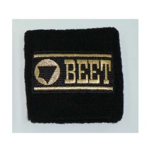 正規品／ビートジャパン BEET ロゴ入り リストバンド カラー：黒 BEET バイク｜camp