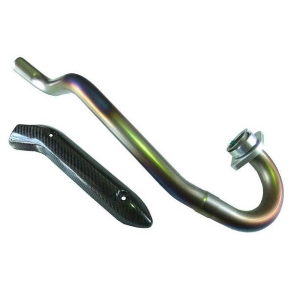 ディービーズ XT250 チタンエキパイEX2 ブッシュマスター（ファイア） カーボンヒートガード付...