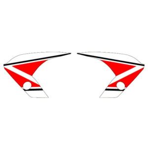 東洋マーク 純正ステッカー OVER RACING 赤大 R-440 Toyo Mark