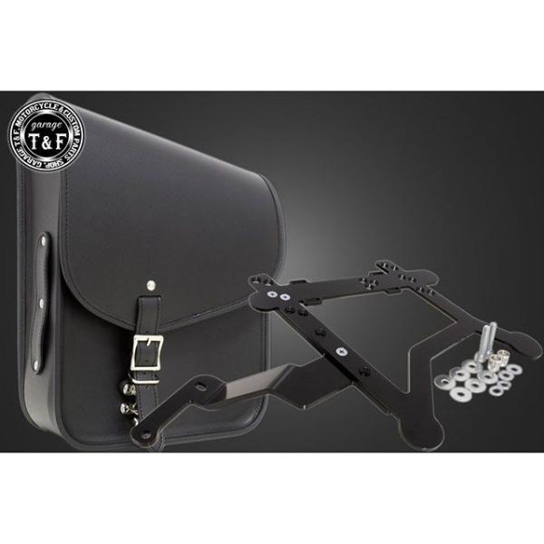 ガレージT&amp;F レブル250 レブル250 ショートリアフェンダー用サドルバックSET（ブラック） ...