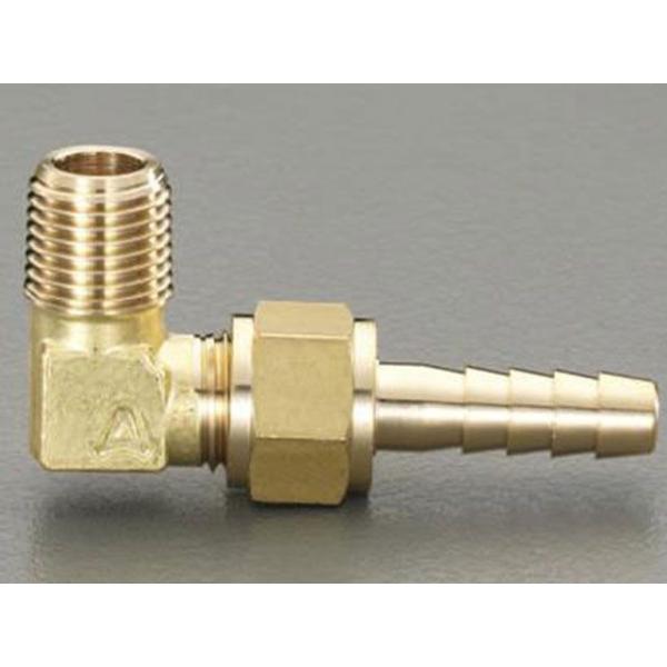 エスコ R1/4”×φ9.0mm 雄ねじステム（L型） ESCO