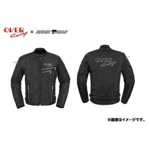 オーバーレーシング ライディングZIPメッシュジャケットEM OVER×ラフアンドロード（ブラック） サイズ XL OVER RACING