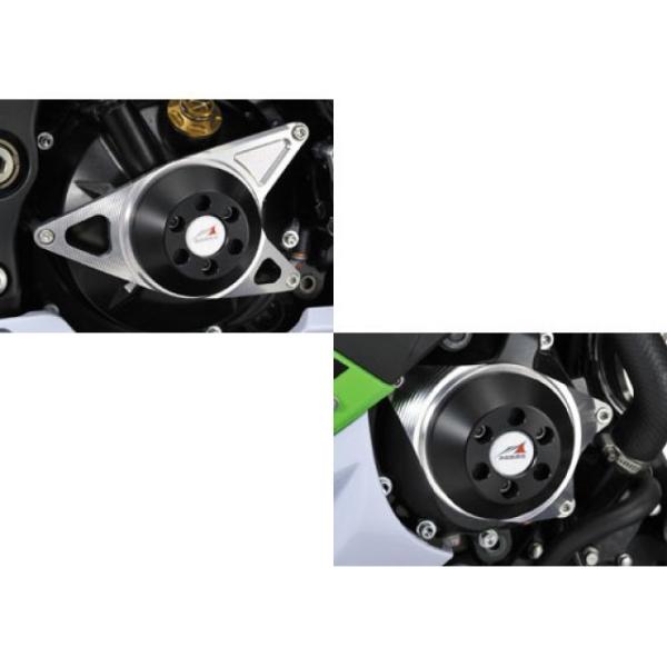 アグラス ZX-10R レーシングスライダー ケースカバーセット カラー ジュラコン/ブラック AG...