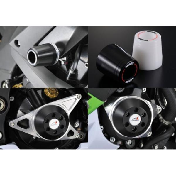アグラス ZX-10R レーシングスライダー 4点SET カラー ジュラコン/ホワイト タイプ ロゴ...