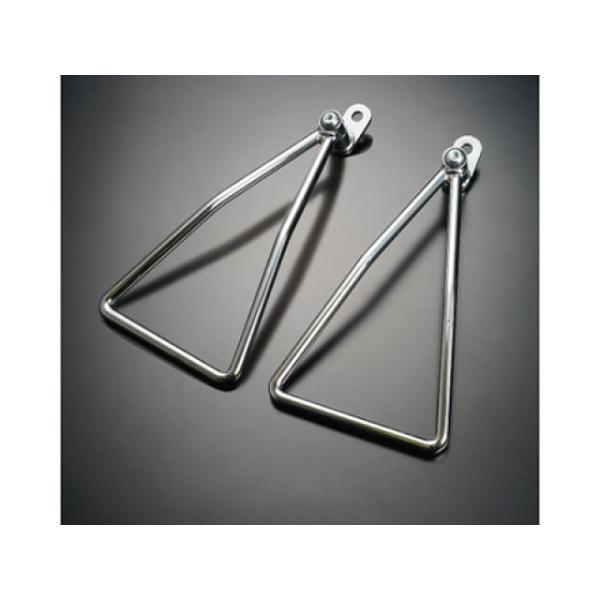 ラリー 汎用 トライアングルサイドバッグサポート（シルバー） タイプ ダブル RALLY
