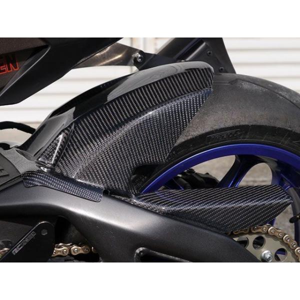 正規品／才谷屋ファクトリー YZF-R1 リアフェンダー/ストリート/黒ゲル/チェーンガード付 仕様...