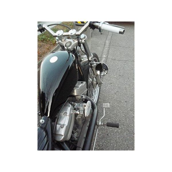 部品屋K&amp;W ハーレー用 フォーククランプミラーステー 仕様 KIT4インチ K&amp;W