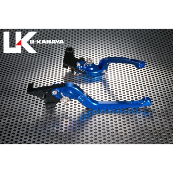 ユーカナヤ F800GT Rタイプ可倒式 アルミ削り出しビレットレバー レバー ブルー アジャスター...