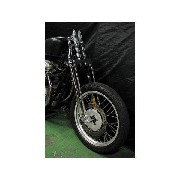部品屋K&amp;W W650/400 W用スプリンガーフォークKIT カラー メッキ K&amp;W