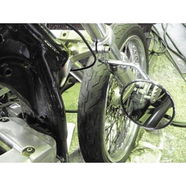 部品屋K&amp;W マグナ フォーククランプミラーキット 内容 単品 K&amp;W