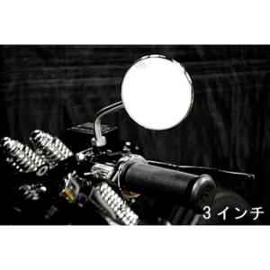 部品屋K&W 250TR ラウンドミラー 仕様 左右セット4インチ K&W 