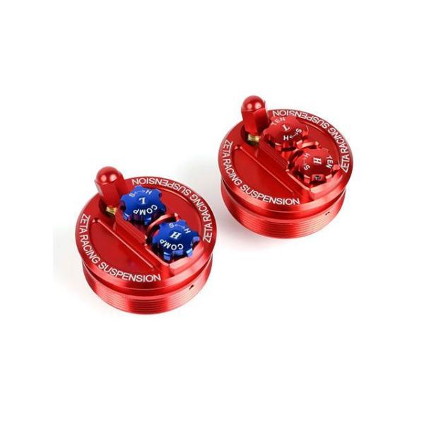 ジータ CRF250L/M フロントフォークトップキャップ（レッド） ZETA