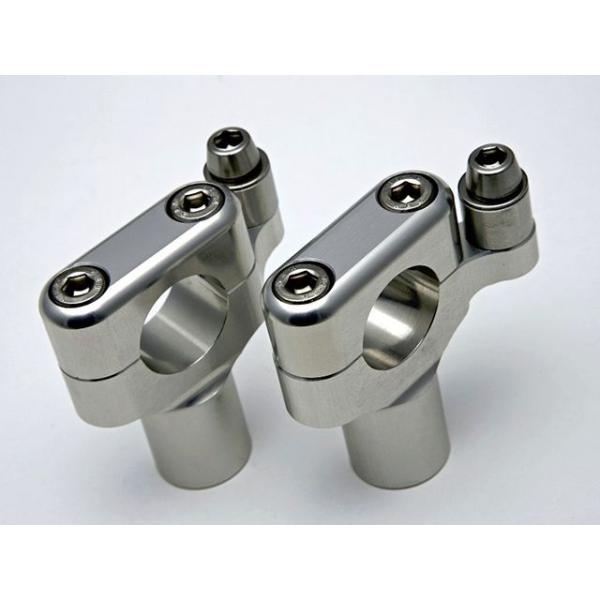 ミスミエンジニアリング ハーレー メーターステー付ライザー 50H カラー シルバー MISUMI ...