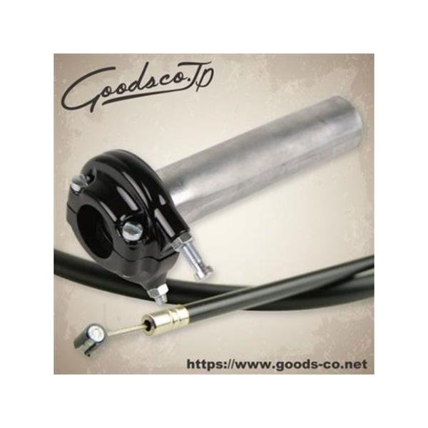 グッズ W400/650 AMALスロットル - ブラック＆ワイヤー/W400/650 長さ 900...