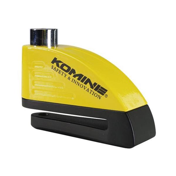 コミネ LK-122 リマインダーアラームディスクロック（ブラック/イエロー） KOMINE バイク