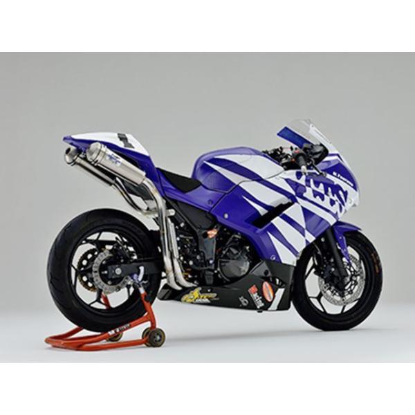 正規品／ツルノテクニカルサービス ニンジャ250 ニンジャ250R デュアルレーシングマフラー Ni...