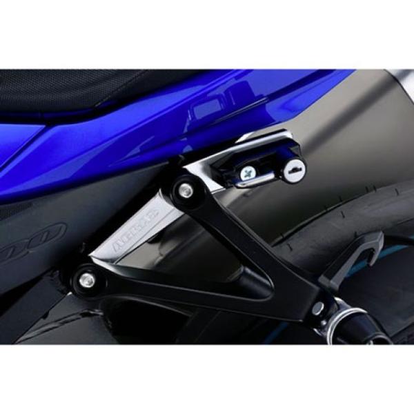 アグラス GSX-R1000 ヘルメットホルダー アルミステーカラー ブラック ヘルメットロック メ...