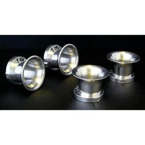 Б 送料無料 汎用 エアーファンネル シルバー アルミ アルマイト 50mm