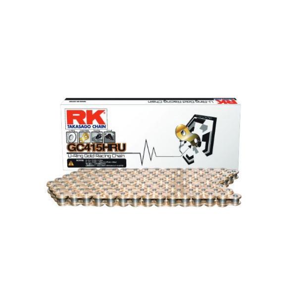アールケー・ジャパン 50〜125cc 軽量ロードスポーツ用チェーン GC415HRU リンク数 1...