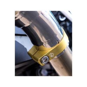 正規品／ヤマモトレーシング CBR250RR アルミ製ホースバンド（シャンパンゴールドアルマイト）