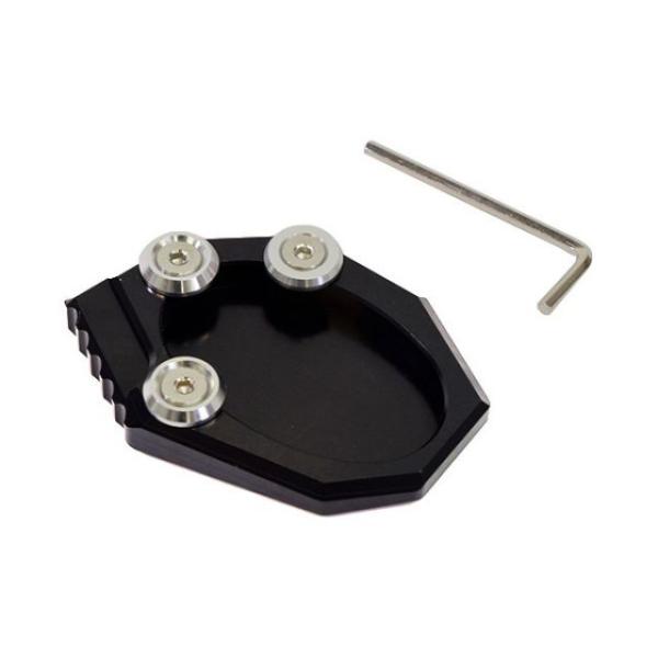 エートップ KLX250 KLE650 KLX250 KLE650 ワイドサイドスタンドエンド（ブラ...