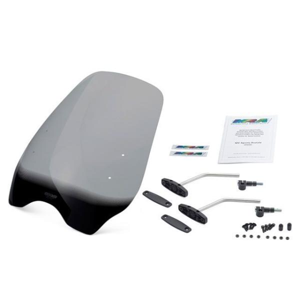 エムアールエー 汎用 スクリーンセット ハイウェイ（スモーク） 汎用ハンドルポストマウントキット付 ...