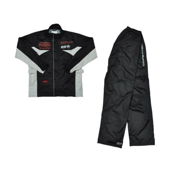 正規品／エルフ ライディングウェア ELR-3291 Rain Suit カラー：ブラック サイズ：...