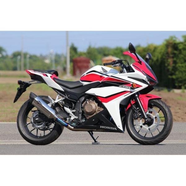 正規品／アールズギア CBR400R リアルスペック シングルタイプS（チタンポリッシュ） R’s ...