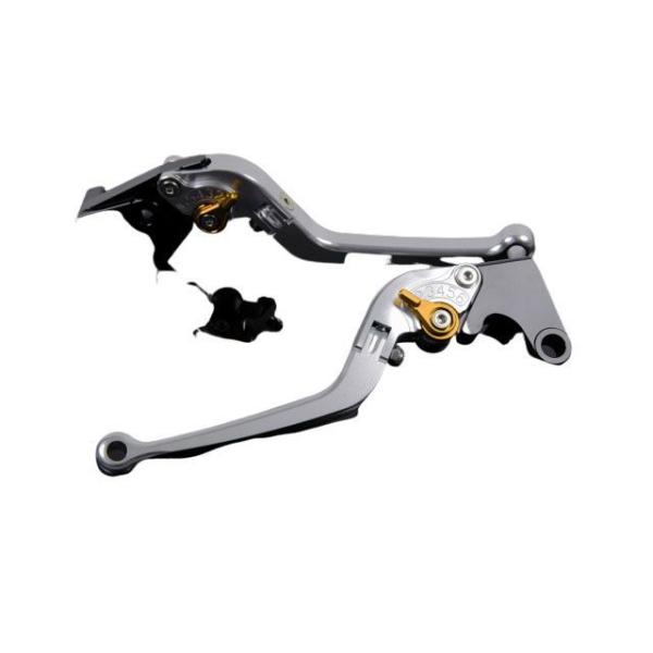 SPEEDRA アルミビレットアジャストレバーセット スタンダード可倒式（レバー本体：シルバー） ア...