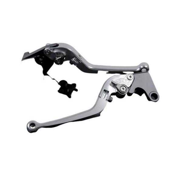 SPEEDRA アルミビレットアジャストレバーセット スタンダード可倒式（レバー本体：シルバー） ア...