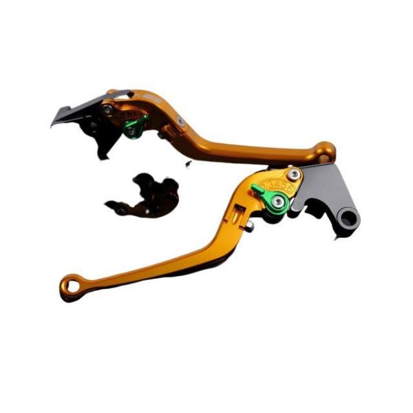 SPEEDRA アルミビレットアジャストレバーセット スタンダード可倒式（レバー本体：ゴールド） ア...