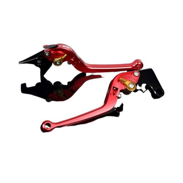 SPEEDRA アルミビレットアジャストレバーセット スタンダード可倒式（レバー本体：レッド） アジ...