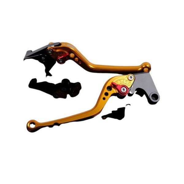 SPEEDRA アルミビレットアジャストレバーセット スタンダードロング（レバー本体：ゴールド） ア...