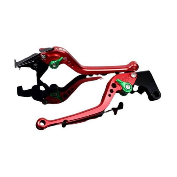 SPEEDRA アルミビレットアジャストレバーセット スタンダードロング（レバー本体：レッド） アジ...