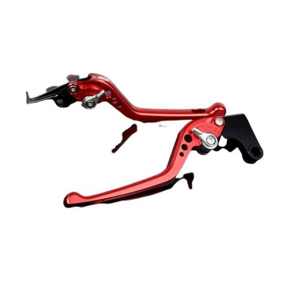 SPEEDRA アルミビレットアジャストレバーセット 3Dロング（レバー本体：レッド） アジャスター...