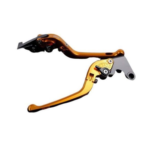 SPEEDRA アルミビレットアジャストレバーセット 3D可倒式（レバー本体：ゴールド） アジャスタ...