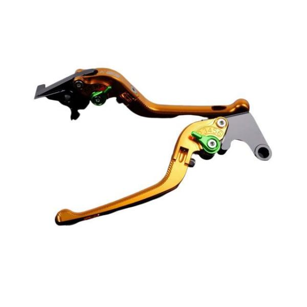 SPEEDRA アルミビレットアジャストレバーセット 3D可倒式（レバー本体：ゴールド） アジャスタ...