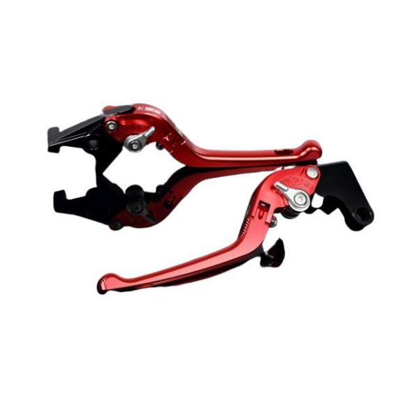 SPEEDRA アルミビレットアジャストレバーセット 3D可倒式（レバー本体：レッド） アジャスター...