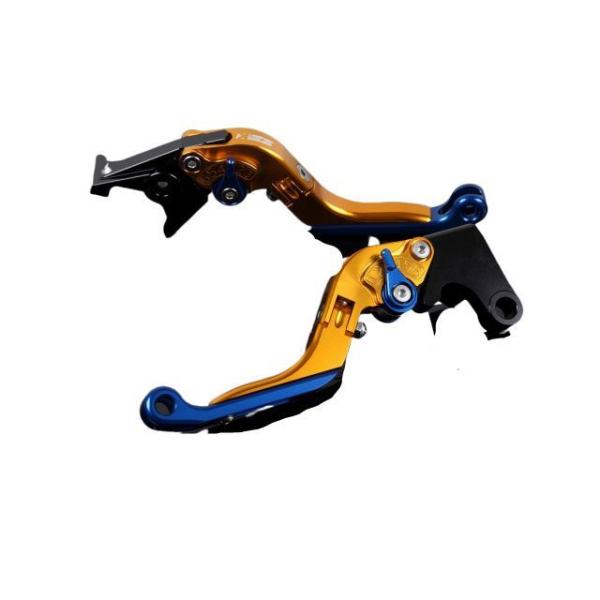 SPEEDRA アルミビレットアジャストレバーセット 可倒延長式（レバー本体：ゴールド） アジャスタ...