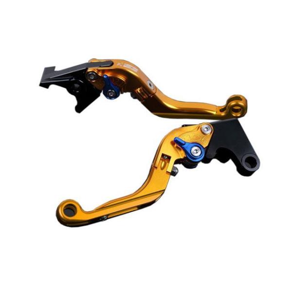 SPEEDRA アルミビレットアジャストレバーセット 可倒延長式（レバー本体：ゴールド） アジャスタ...