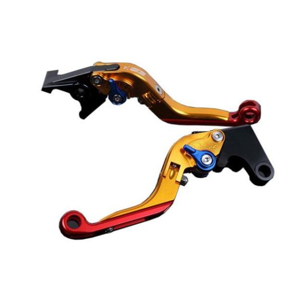 SPEEDRA アルミビレットアジャストレバーセット 可倒延長式（レバー本体：ゴールド） アジャスタ...