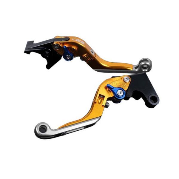 SPEEDRA アルミビレットアジャストレバーセット 可倒延長式（レバー本体：ゴールド） アジャスタ...