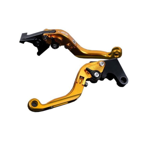 SPEEDRA アルミビレットアジャストレバーセット 可倒延長式（レバー本体：ゴールド） アジャスタ...