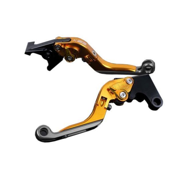 SPEEDRA アルミビレットアジャストレバーセット 可倒延長式（レバー本体：ゴールド） アジャスタ...